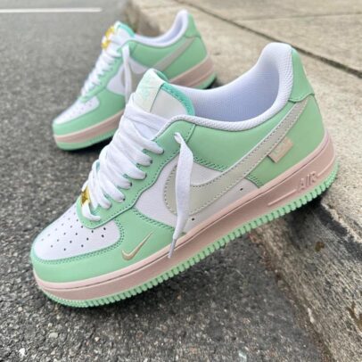 Nike Air Force 1 “Mint Grey Custom”